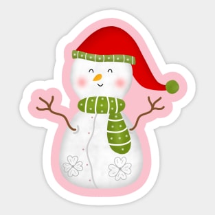 Christmas Snowman Sticker